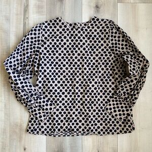 Polka Dot Long Sleeve Blouse